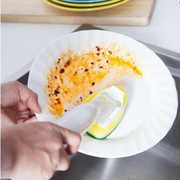 

dish washing tool soap dispenser handle refillable bowls pans cups cleaning sponge brush for kitchen clean tools vt0338