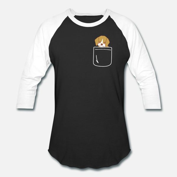 

beagle in pocket cute blush cheek smile puppy t shirt men customized cotton s-xxxl basic solid famous authentic spring original shirt