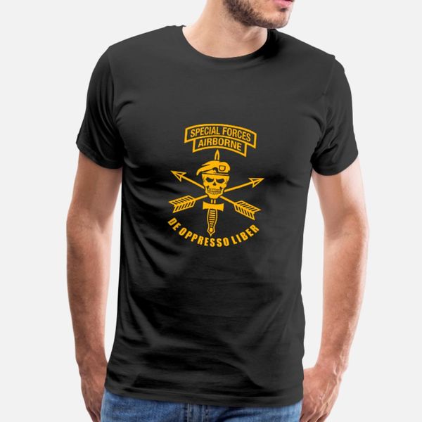 

us army special forces airborne t shirt men printed 100% cotton round collar unique crazy fashion summer standard shirt