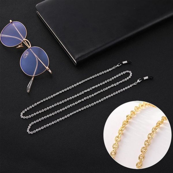 

likgreat fashion metal embossing glasses chain for women sunglasses chain cord strap neck holder lanyard eyewear accessories, Silver
