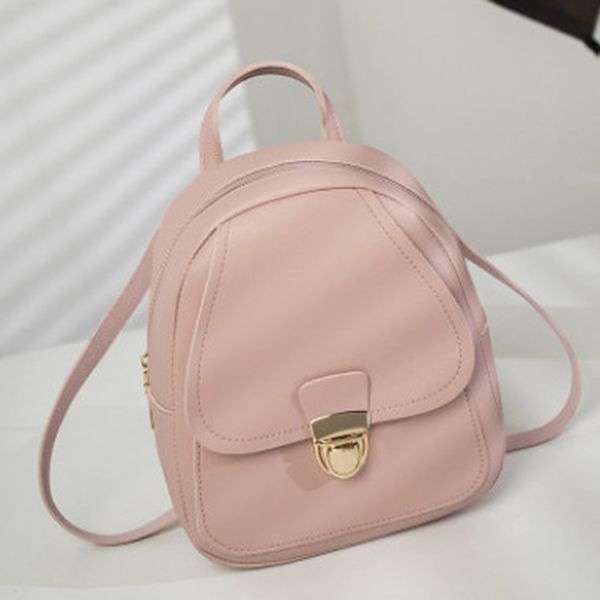 

fashion lady shoulders small backpack solid purse phone bag female school shoulder bag travel tote bagpack