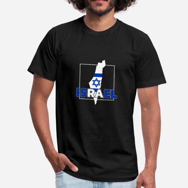 

израиль карта футболка мужчина персонализированного tee shirt вокруг шеи новизна фитнеса дышащего лето стиль нормальной рубашка
