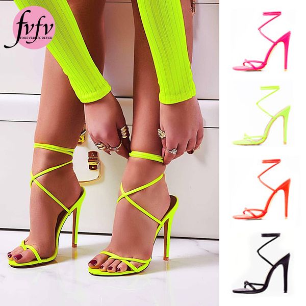 

fvfv] summer women shoes office party shoes ankle strap sandals high heels sandals stilettos women pumps big size 36-42, Black
