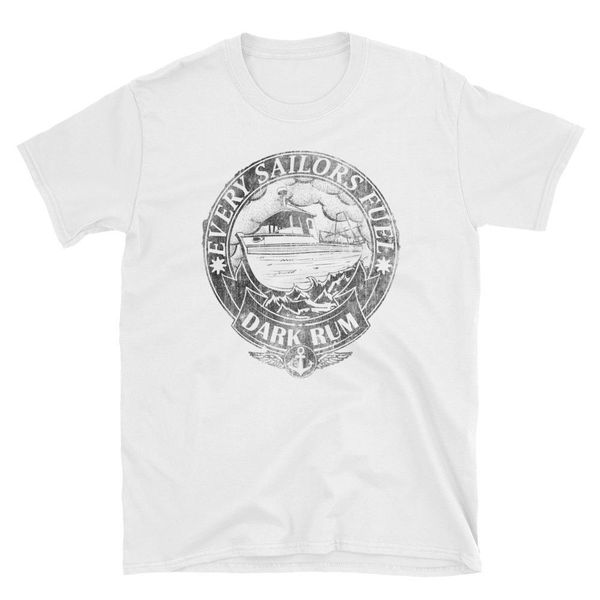 

2019 new mens dark rum sailer ocean sailor boat men's t-shirt tee shirts