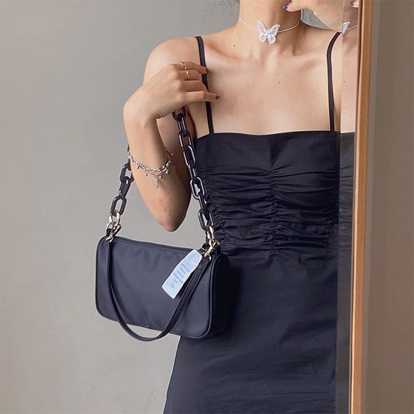 

niche designer jennie same bag female 2020 summer new one-shoulder diagonal chain underarm bags summer women purse and handbags