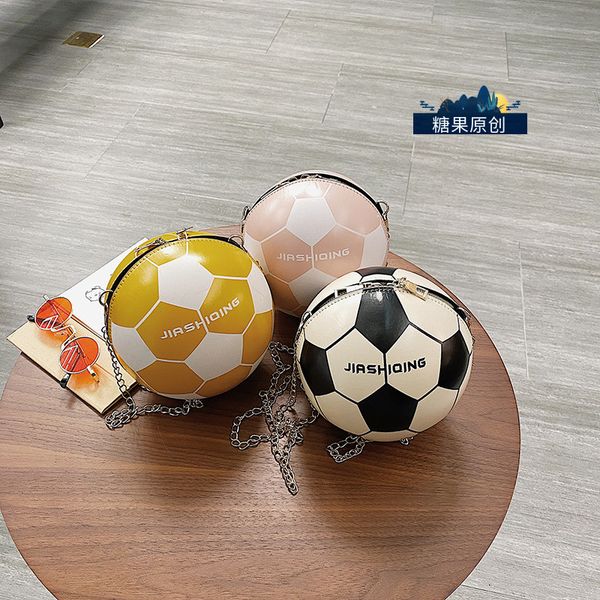 

web celebrity football bag for women 2020 new internet craze south korean version of personalized creative mini-shoulder cross