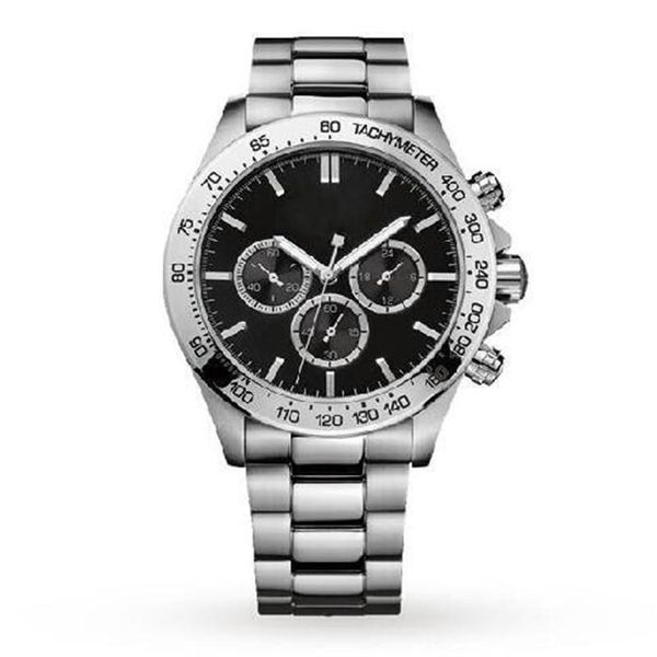 

2020 new sport watch mens 1512965 gents 44mm silver steel bracelet & case chronograph date men watch, Slivery;brown