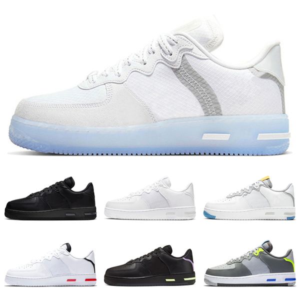 

ale platform react mens shoes trainers white ice black anthracite light smoke grey womens fashion sports sneakers outdoor size 36-45