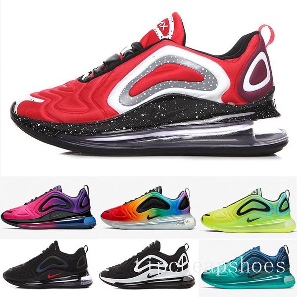 

пережитка будущих кроссовок мужских радужных луны северных огни море лесы обувь женской розовое море закат роскошного bb-6q, Black