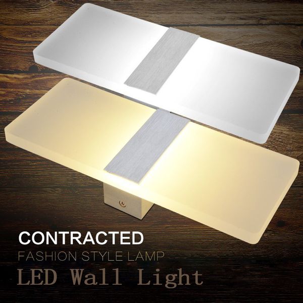 

wall lamp laimaik modern led ac110v/120v sconce acrylic simple soft bedroom headlight night bedside lampac100-240v
