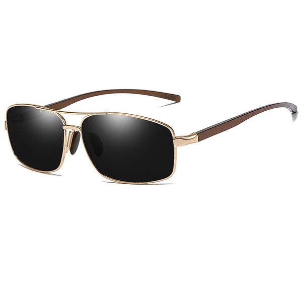 

aluminum magnesium temples mens sunglasses fashion spring hinges polarized sunglases glasses oculos male, White;black
