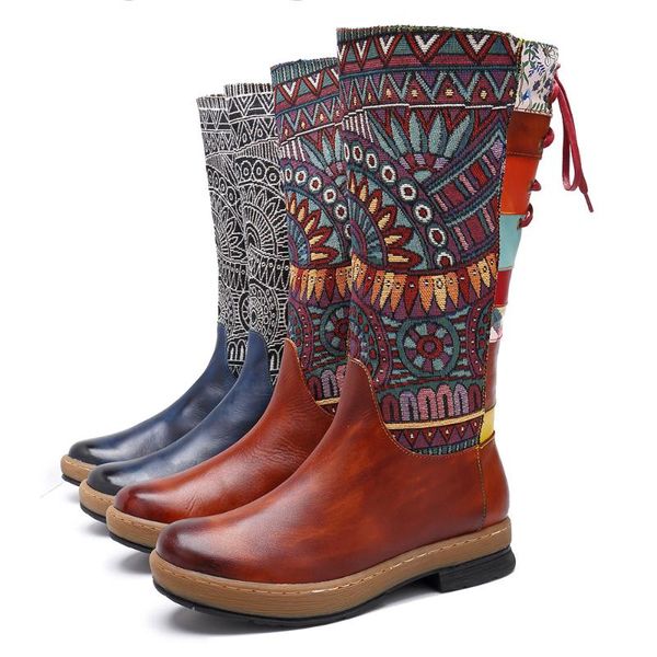 

2020 женщины полуботинки женские сапоги из натуральной кожи ручной работы обувь женская платформа сапоги t-tied резина кроссовки botas mujer