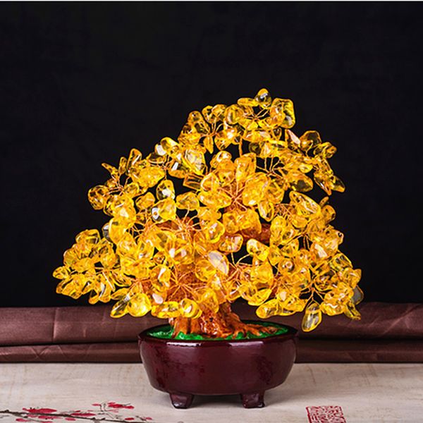 

bonsai style crystal money tree living room table decoration colorful feng shui