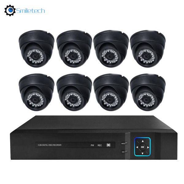 

indoor 8ch coaxial hd 1080p ir dome 4 in 1 ahd dvr kit ir dome camera home security surveillance video 8ch ahd camera system
