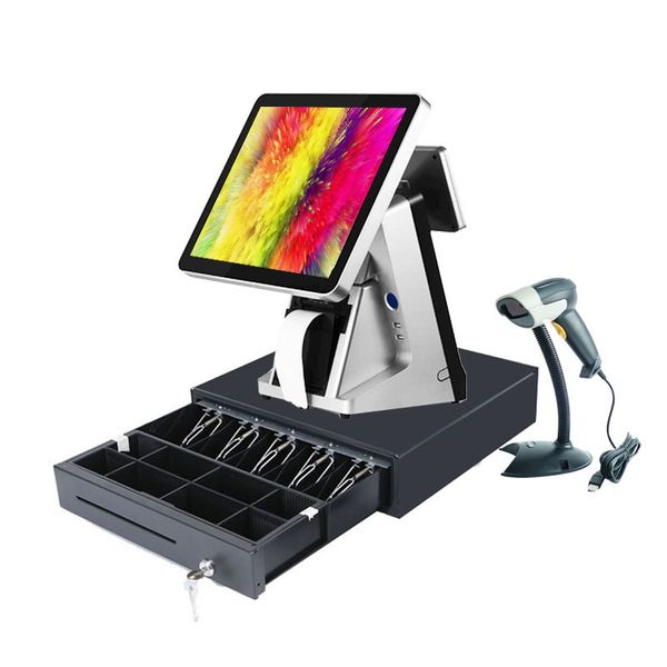 

system built in printer all in one machine pc with cash drawer /scanner/printer