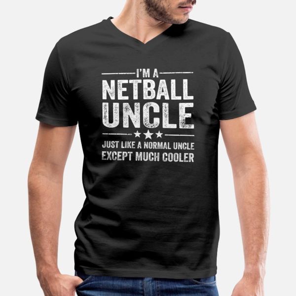 

much cooler netball uncle t shirt men print short sleeve round neck normal sunlight comical summer style pattern shirt