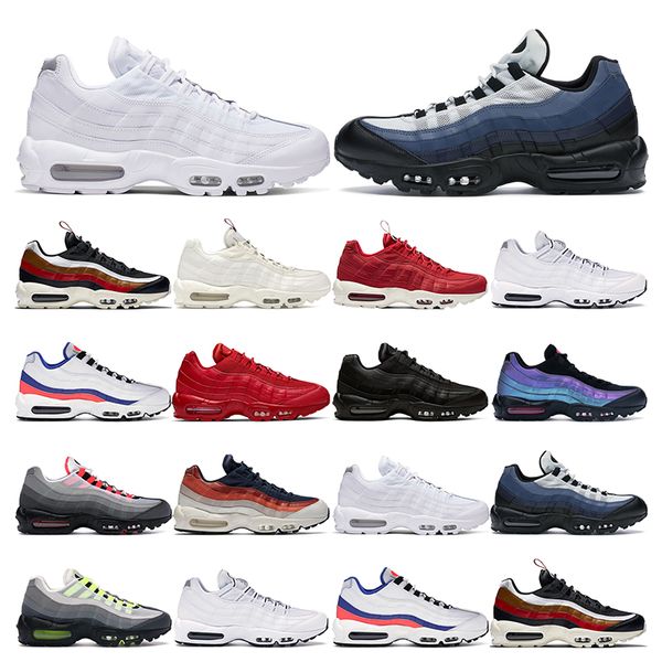 

95 running shoes mens sneakers pure platinum triple black neon sail obsidian solar red throwback future red mens sports trainers outdoor