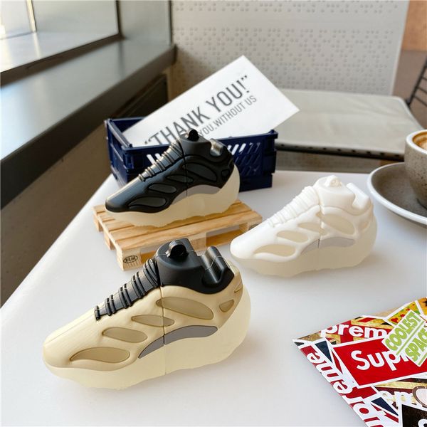 

luminous sports shoes shape silicone fashion bluetooth wireless headset cover for apple airpods 1 2 pro charging case