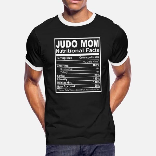 

judo mom nutritional facts t shirt men design short sleeve s-xxxl cool fit new style summer family shirt