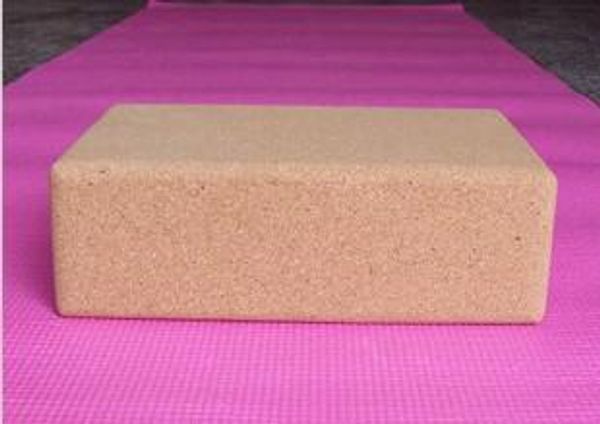 

new high density of natural environmental protection cork yoga block 4"*6"*9