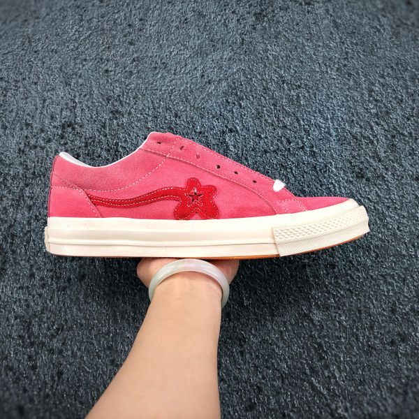 

ox tyler the creator golf le fleur geranium pink 160325c geranium pink white womens running shoes for men schuhe schoenen size 36-44, White;red