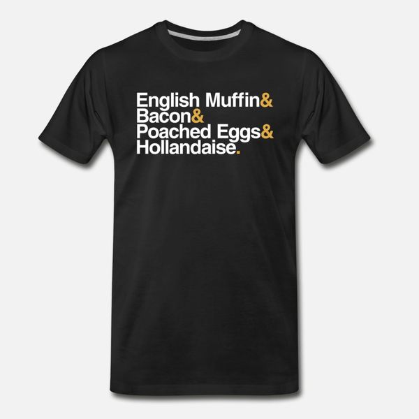 

eggs benedict recipe t shirt men design tee shirt crew neck formal crazy funny spring natural shirt