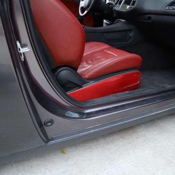 Kohlefaser-Auto-Vordersitz-Seitenverkleidungs-Dekorationsaufkleber für Dodge Challenger 11 Innenzubehör3021