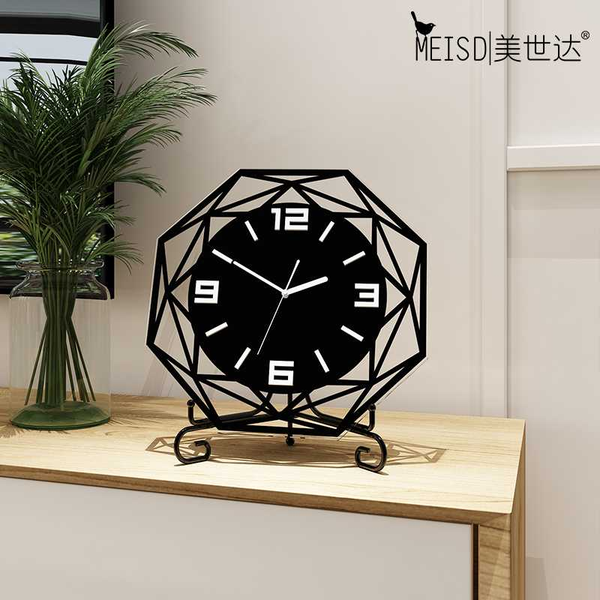 

desk & table clocks meisd quality modern design black clock quartz silent deskhome decoration toy watch horloge