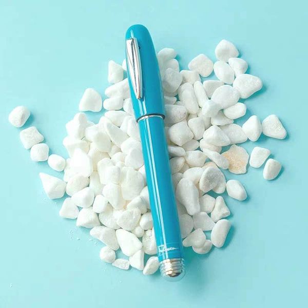 

old stock fuliwen 2062 fountain pen fashion travel pocket ink pen screw cap fine nib stationery office school supplies writing