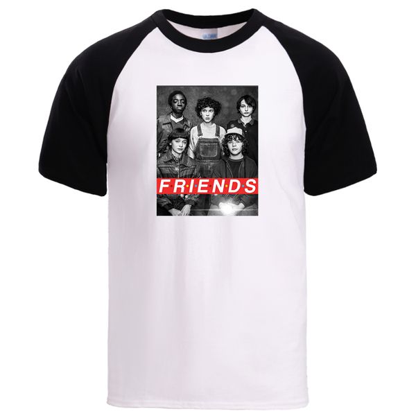 

tv show stranger things upside down mens summer t shirts eleven ghostbusters two worlds short sleeve cotton loose t shirts