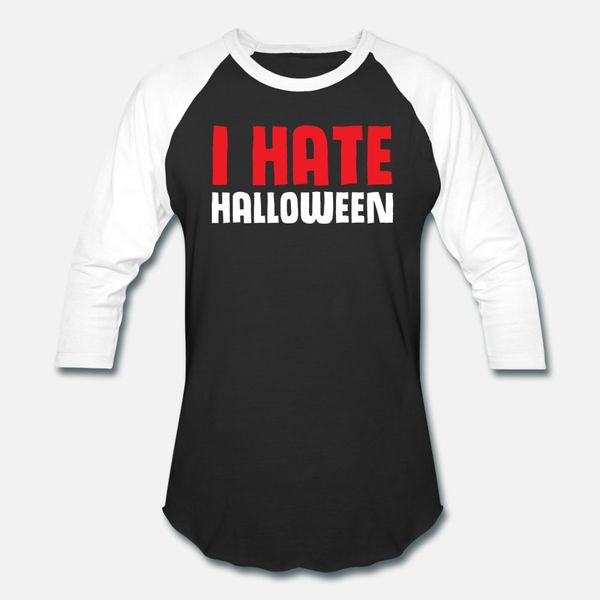 

i hate halloween witch costume t shirt men designing short sleeve round collar letter fitness comfortable summer family shirt
