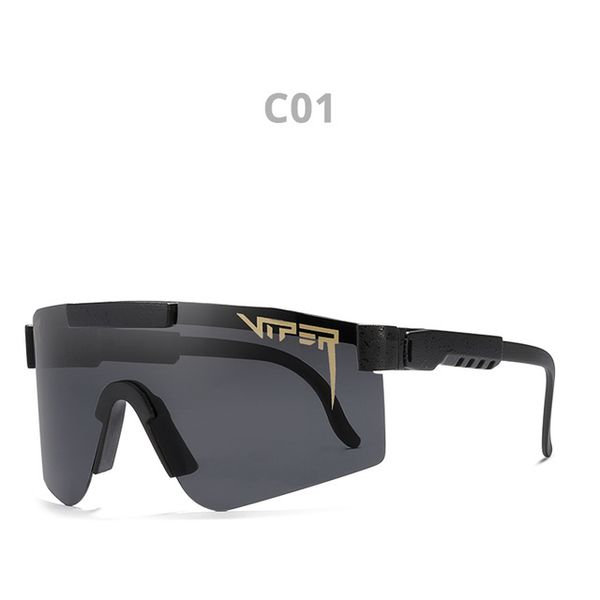 

original pit viper sport google tr90 polarized sunglasses for men/women outdoor windproof eyewear 100% uv, White;black