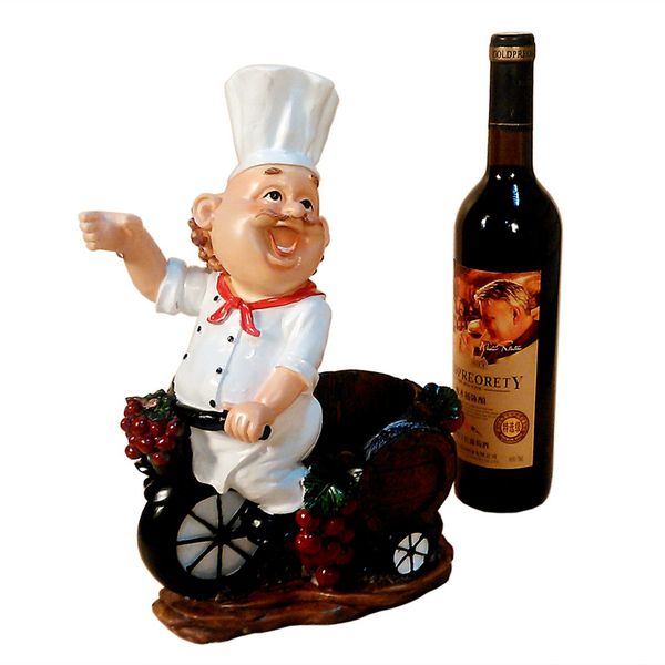 

huidian craft европейском стиле high-end wine rack resin crafts счастливый повар творческий tall подстаканник символьные украшения