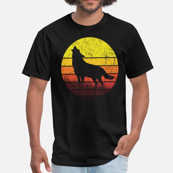 

vintage wolf retro eighties wolfdog wild dog gift t shirt men create 100% cotton s-xxxl leisure cute humor spring letters shirt