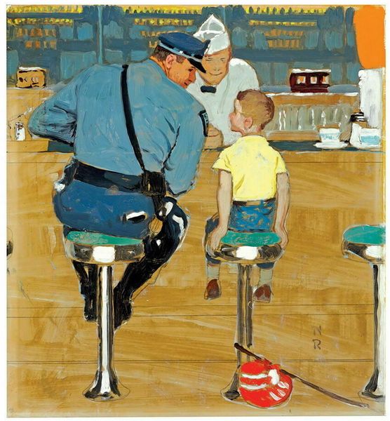 

norman rockwell the runaway home decor handcrafts /hd print oil painting on canvas wall art canvas pictures a621