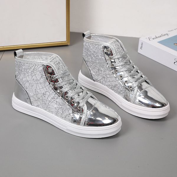 

women's fashion sneakers light casual shoes sequins rubber zapatos hombre hard-wearing comfortable flats shoes aie mesh, Black