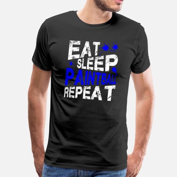

eat sleep paintball repeat t shirt men personalized 100% cotton s-3xl fit famous fashion summer kawaii shirt
