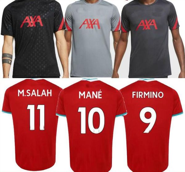 

new thailand mohamed m. salah firmino soccer jerseys tracksuit t 20 21 virgil mane keita milner 2020 2021 training shirts, Black;yellow