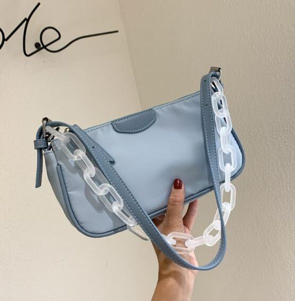 

ins women underarm bags fashion lady shoulder bags nylon small handbags two shoulder strap