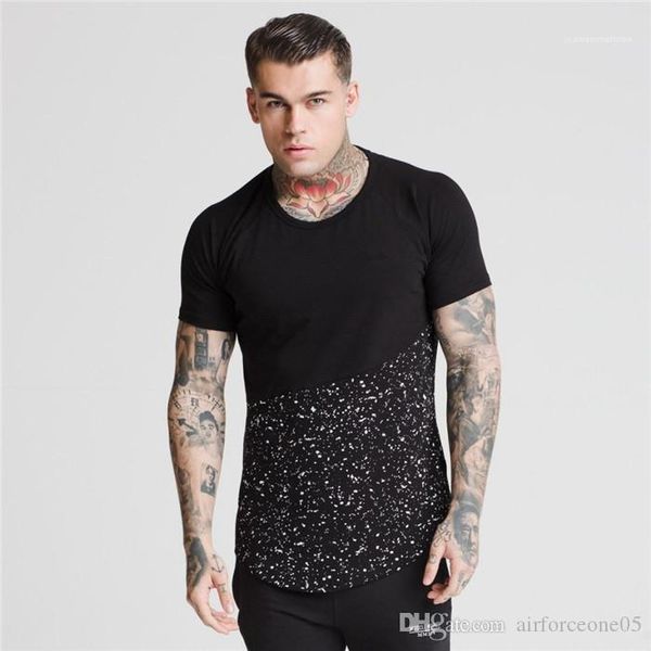 

slim tshirt set head round neck tshirt new fashion mens summer 3d print tshirt casual popular, White;black