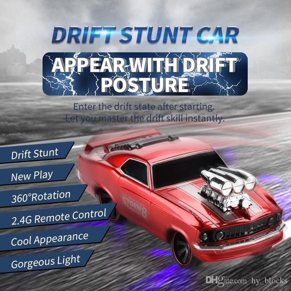 

remote control stunt car 2.4g rc drift light vehicle radio controlled electric driving car boy toys 01