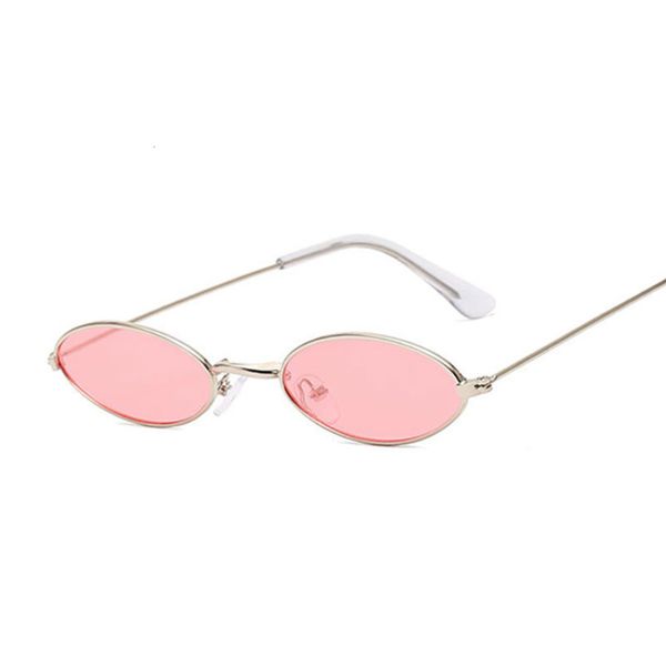 

retro small oval sunglasses women vintage brand shades black red metal color sun glasses for female fashion designer lunette 0tmx, White;black