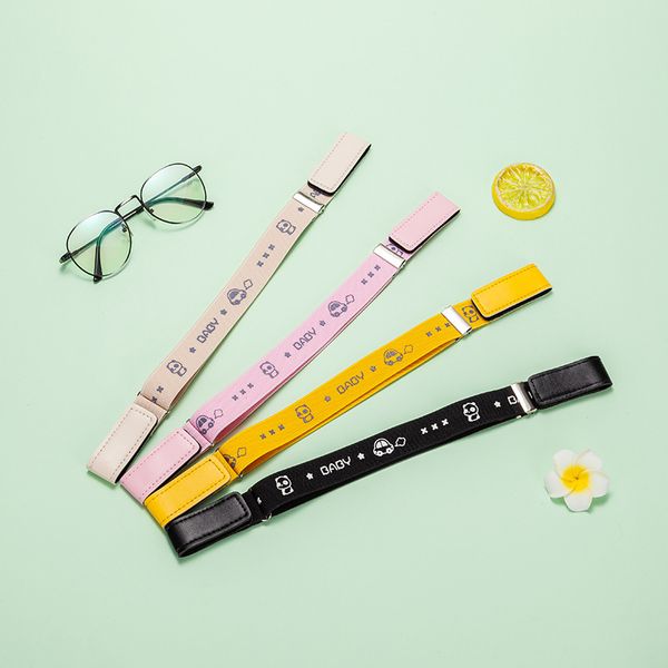 

child buckle-elastic belt no buckle stretch belt for kids toddlers adjustable boys and girl`s belts jeans pants waist, Black;brown