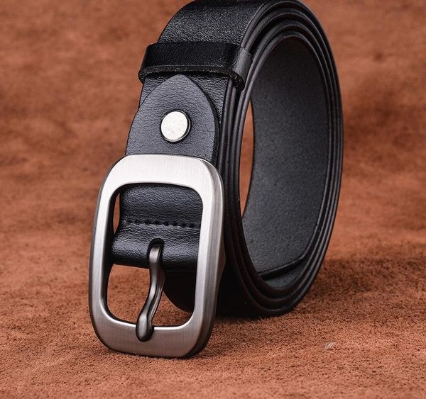 

cetiri designer belts trendy luxury genuine leather belts good quality pin buckle waist belt for jeans casual women04, Black;brown