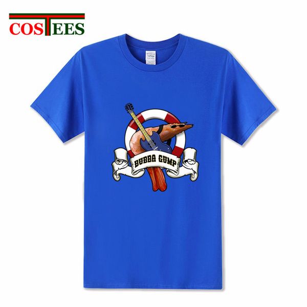 

parody bubba gump shrimp and guitar mashup t shirts men streetwear hip hop men's funny t-shirt hipster punk style tee shirt