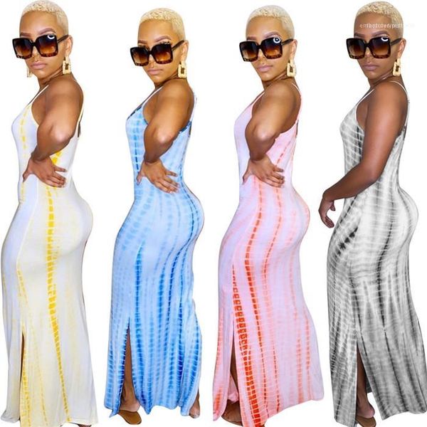 

women spaghetti strap dress designer split summer slim fit casual dresses ladies nightclub clothes, Black;gray