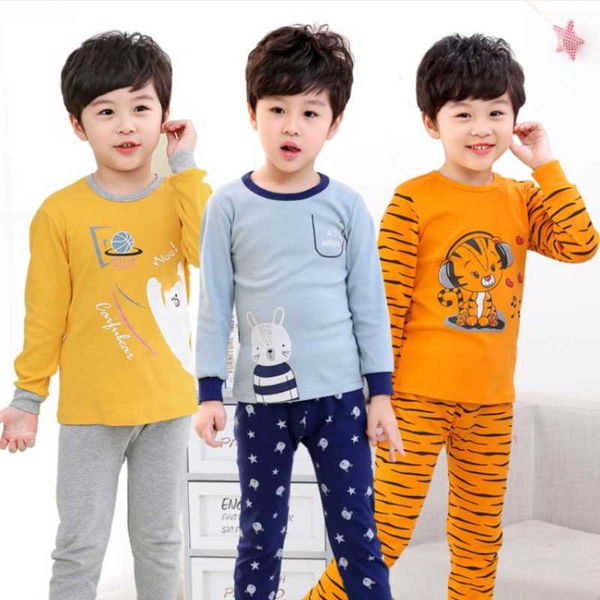

осень мальчики девочки одежда хлопок пижамы комплекты пижамы детские homewear хлопок ночное одежда pijamas костюм 4 6 8 10 12 14 лет, Blue;red