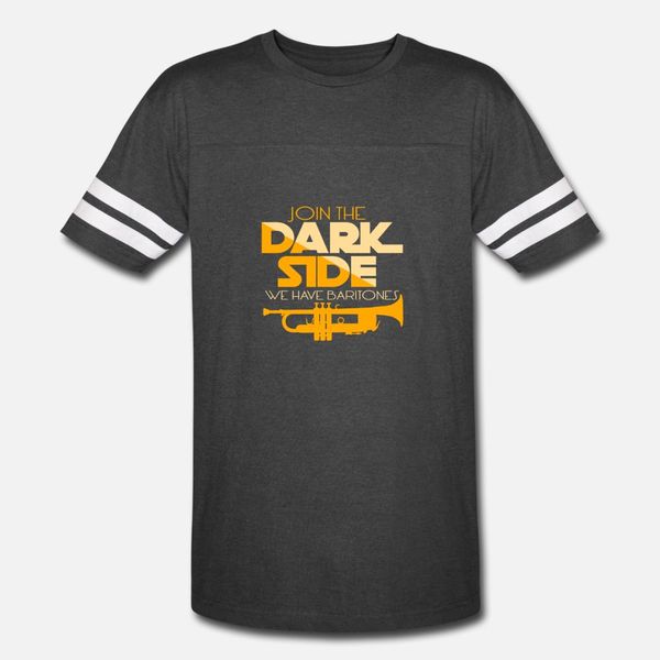

join the dark side baritone player t shirt men custom tee shirt round neck family anti-wrinkle fashion summer style kawaii shirt