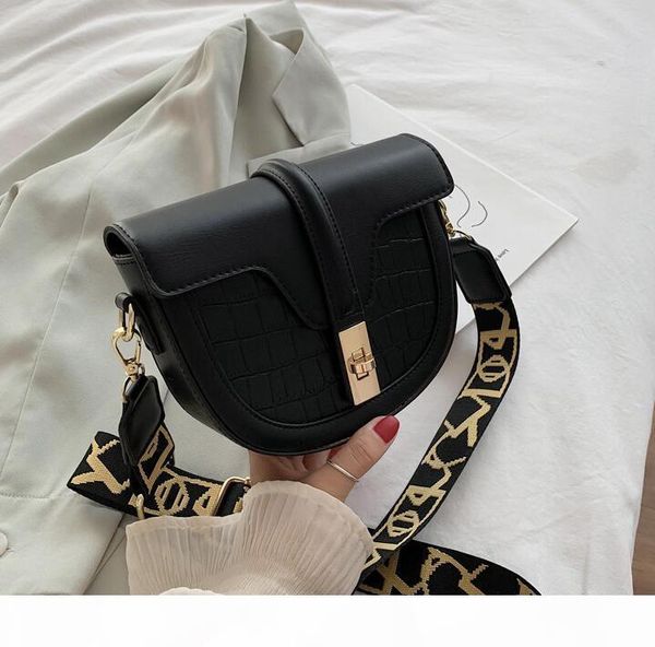 

ins saddle bag designer women shoulder bags wide shoulder straps crossbody fashion sister travel bag