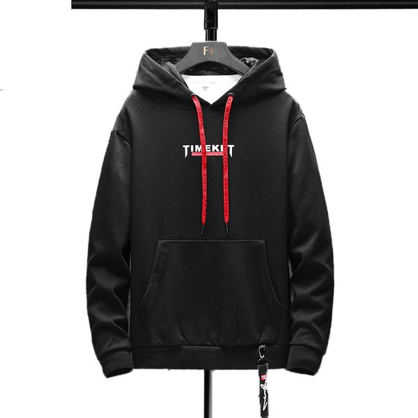 

мужская одежда hoodie мужская с капюшоном 2020 летний новый hoodie top printed повседневная куртка спортивная осенняя одежда молодежи толсто, Black